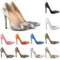 Classic Sexy punta estrecha tacones altos mujeres bombea los zapatos